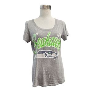 NFL Seahawks Gray and Green Women's Tee